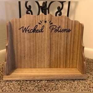 Potions wood display case